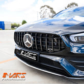 Black Panamericana CLA45 Style Front Bumper Bar Grille Grill Bodykit for Mercedes - Benz CLA - Class W118 C118 2018 - 2023 & CLA35 AMG - Mars Performance